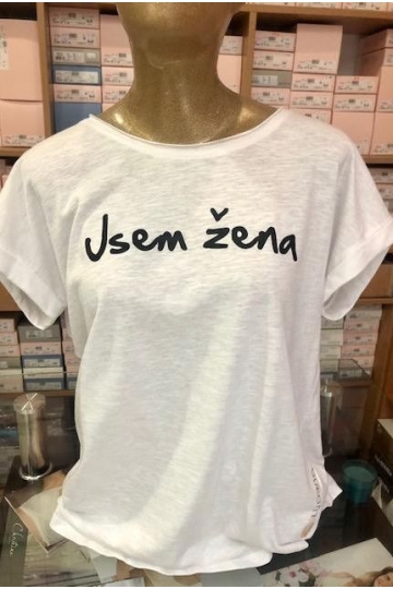 Tričko JSEM ŽENA biela