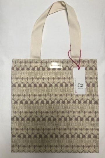 Platenná TAŠKA sivo béžová