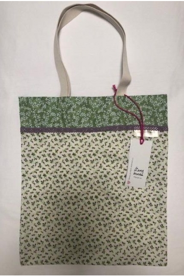 Platenná TAŠKA béžovo/zelená