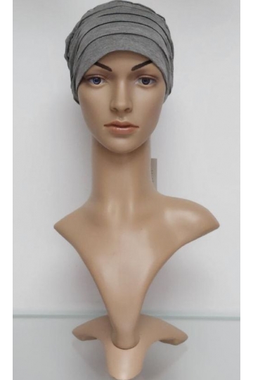 Bambusový turban Grey Melange